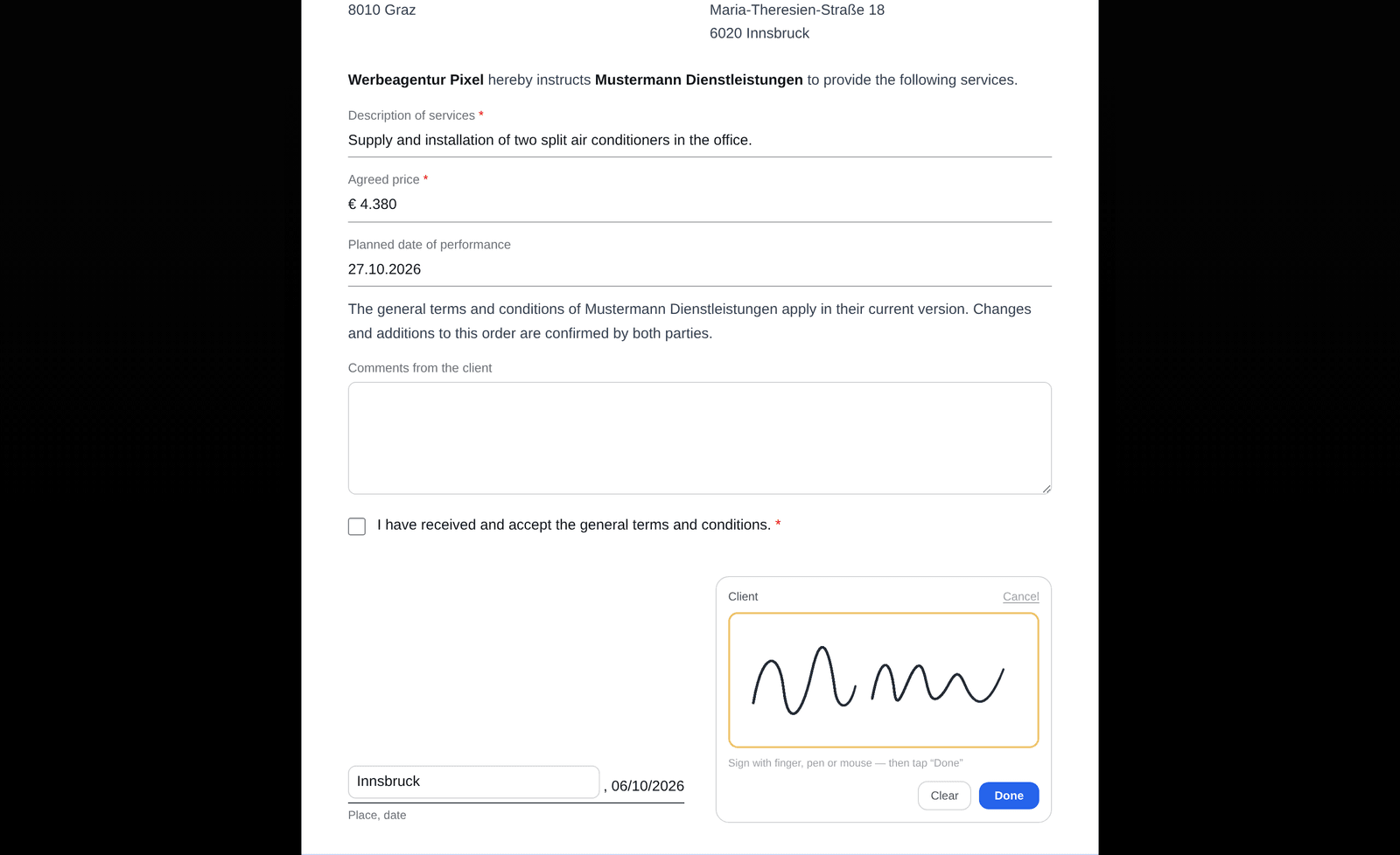 Like on paper — just without a printer